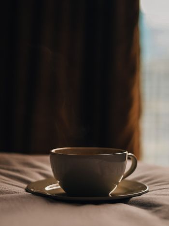 coffee cup, aesthetics, brown Wallpaper 1668x2224