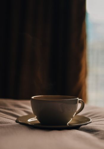 coffee cup, aesthetics, brown Wallpaper 1640x2360