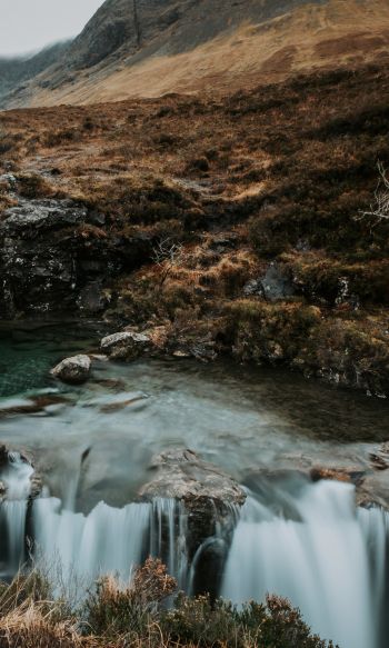 Fairy Pools, landscape, Scotland Wallpaper 1200x2000