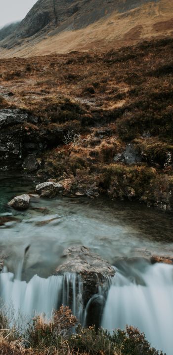 Fairy Pools, landscape, Scotland Wallpaper 1080x2220