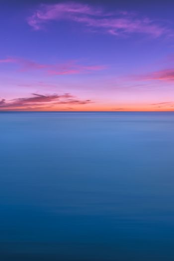 horizon, sky, sea Wallpaper 640x960