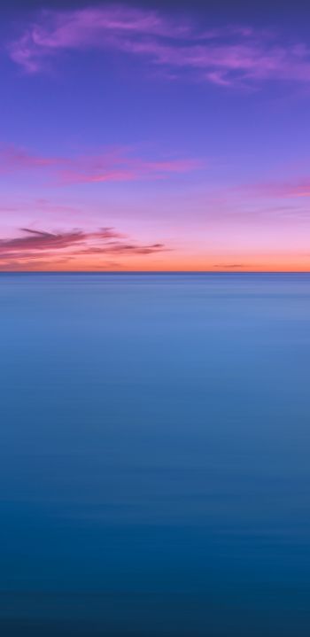 horizon, sky, sea Wallpaper 1080x2220