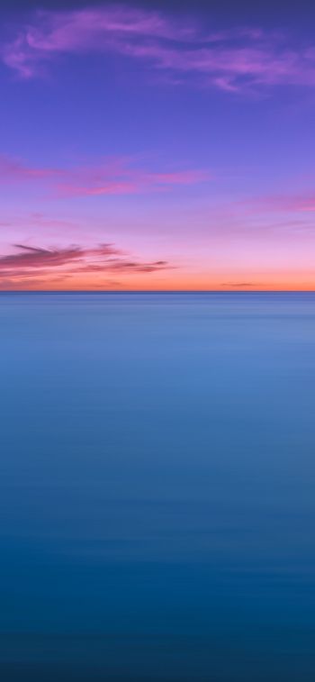 horizon, sky, sea Wallpaper 1284x2778