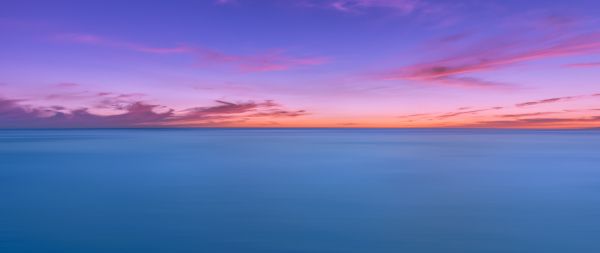 horizon, sky, sea Wallpaper 2560x1080