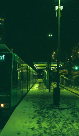 subway, green, city Wallpaper 600x1024