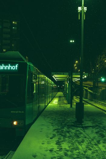 subway, green, city Wallpaper 640x960