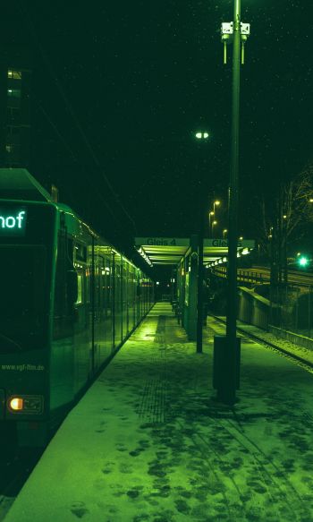 subway, green, city Wallpaper 1200x2000