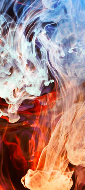 smoke, divorces, background Wallpaper 1440x3200