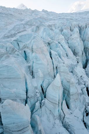 white, glacier Wallpaper 640x960