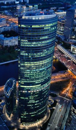 Moscow City, skyscrapers, city Wallpaper 600x1024