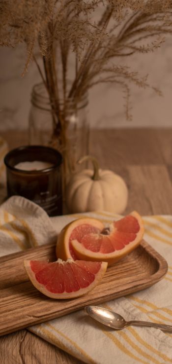 grapefruit, citrus, aesthetics Wallpaper 720x1520