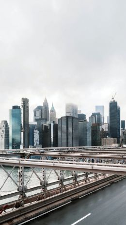 Brooklyn Bridge, New York, USA Wallpaper 640x1136