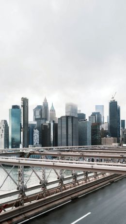 Brooklyn Bridge, New York, USA Wallpaper 2160x3840