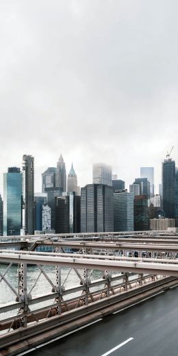 Brooklyn Bridge, New York, USA Wallpaper 720x1440