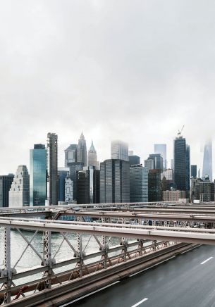 Brooklyn Bridge, New York, USA Wallpaper 1668x2388