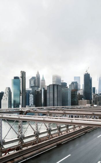 Brooklyn Bridge, New York, USA Wallpaper 1600x2560