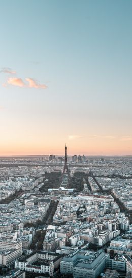 Paris, France, eiffel tower Wallpaper 1080x2280