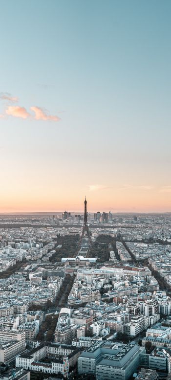 Обои 720x1600 Париж, Франция, Эйфелева башня