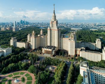 Moscow State University, Stalin skyscraper, Moscow Wallpaper 1280x1024