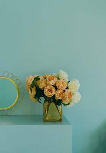 aesthetics, rose bouquet Wallpaper 1640x2360