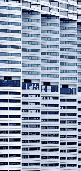 building, background, white Wallpaper 1080x2280