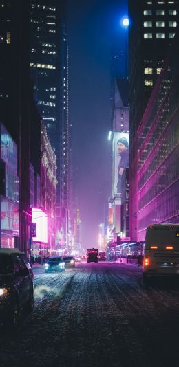 Times Square, New York, USA Wallpaper 1440x2960