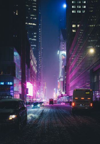 Times Square, New York, USA Wallpaper 1640x2360