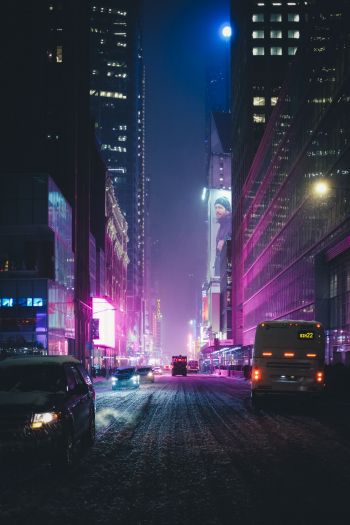 Times Square, New York, USA Wallpaper 640x960