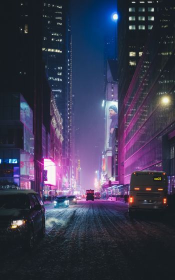 Times Square, New York, USA Wallpaper 800x1280