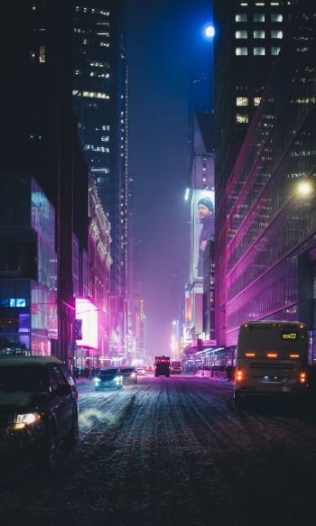 Times Square, New York, USA Wallpaper 1200x2000