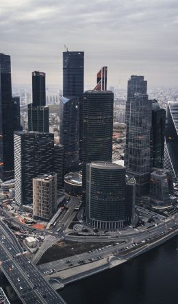 Moscow City, skyscrapers, Moscow Wallpaper 600x1024