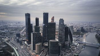 Moscow City, skyscrapers, Moscow Wallpaper 1600x900