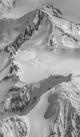 Обои 600x1024 Аляска, США, вид с высоты птичьего полета