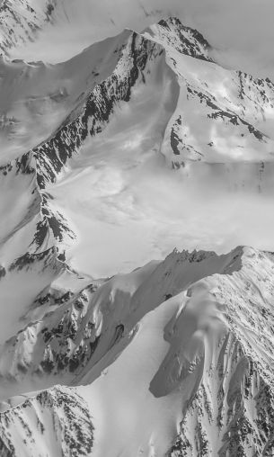 Alaska, USA, bird's eye view Wallpaper 1200x2000