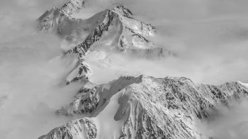 Обои 1600x900 Аляска, США, вид с высоты птичьего полета