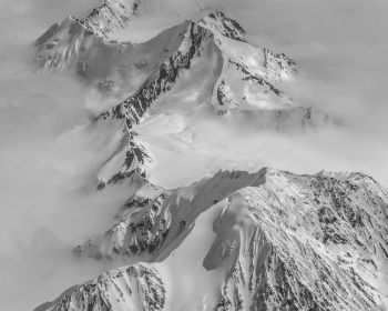Обои 1280x1024 Аляска, США, вид с высоты птичьего полета