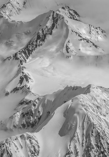 Alaska, USA, bird's eye view Wallpaper 1640x2360