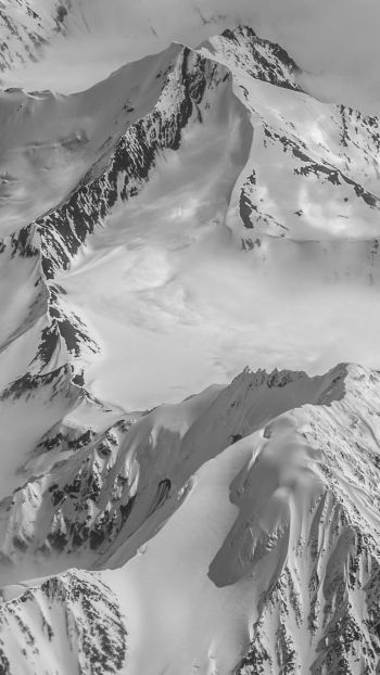 Обои 1440x2560 Аляска, США, вид с высоты птичьего полета