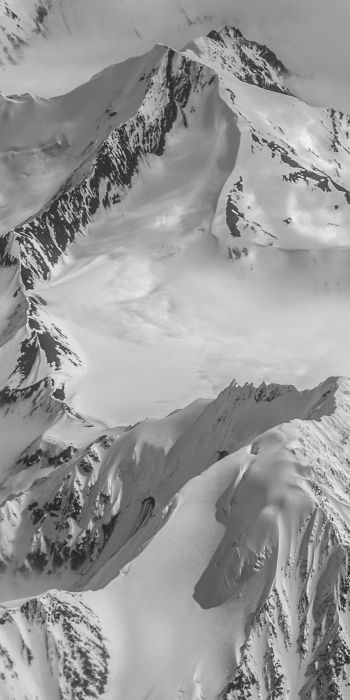 Обои 720x1440 Аляска, США, вид с высоты птичьего полета