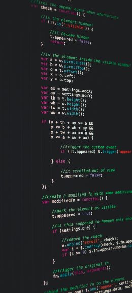 Обои 1080x2400 программный код, код, кодинг