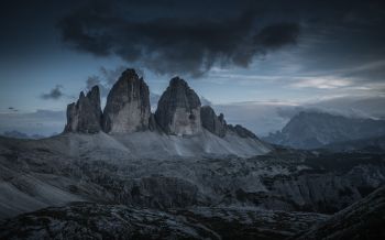 Three peaks of Lavaredo, mountain range, landscape Wallpaper 2560x1600