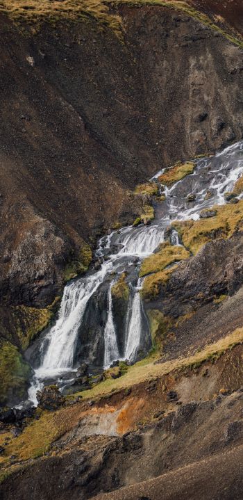 Обои 1080x2220 Исландия, река, пейзаж