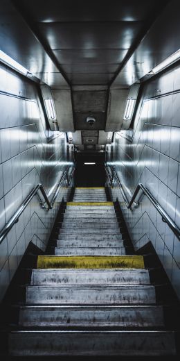 subway, ladder, gray Wallpaper 720x1440