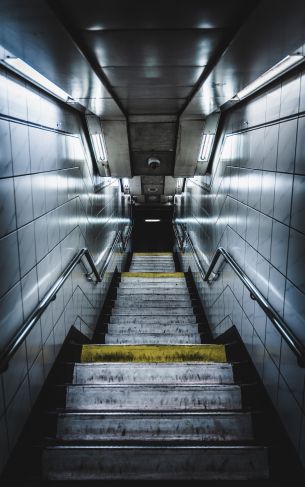 subway, ladder, gray Wallpaper 1752x2800