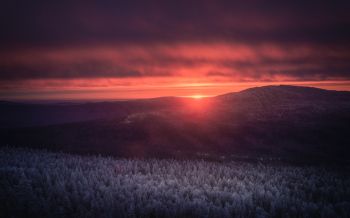 dawn, landscape, sunlight Wallpaper 2560x1600