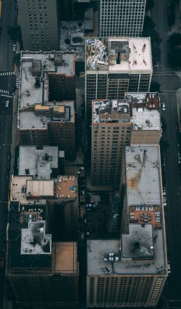 Chicago, USA, bird's eye view Wallpaper 600x1024