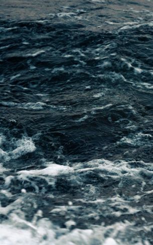 sea, waves, blue Wallpaper 1752x2800