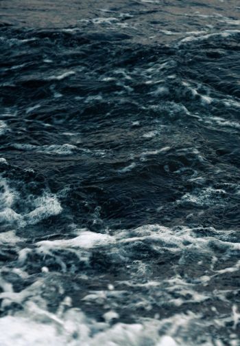 sea, waves, blue Wallpaper 1640x2360