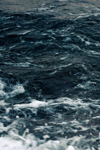 sea, waves, blue Wallpaper 640x960