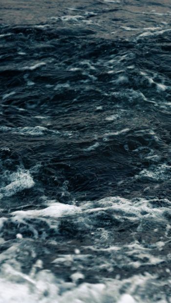sea, waves, blue Wallpaper 640x1136